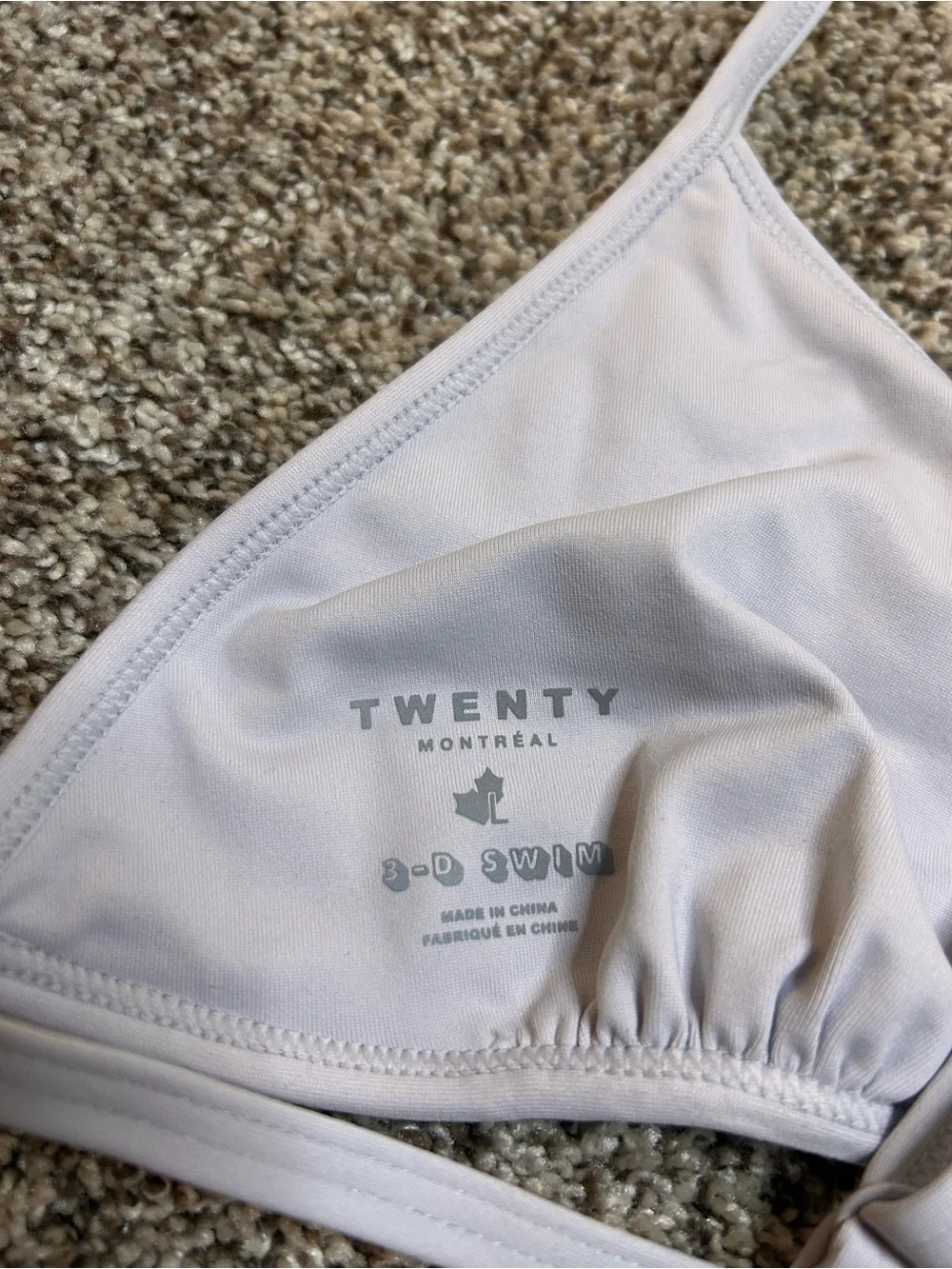 Twenty Montreal 3D Swim Bikini Top Size L